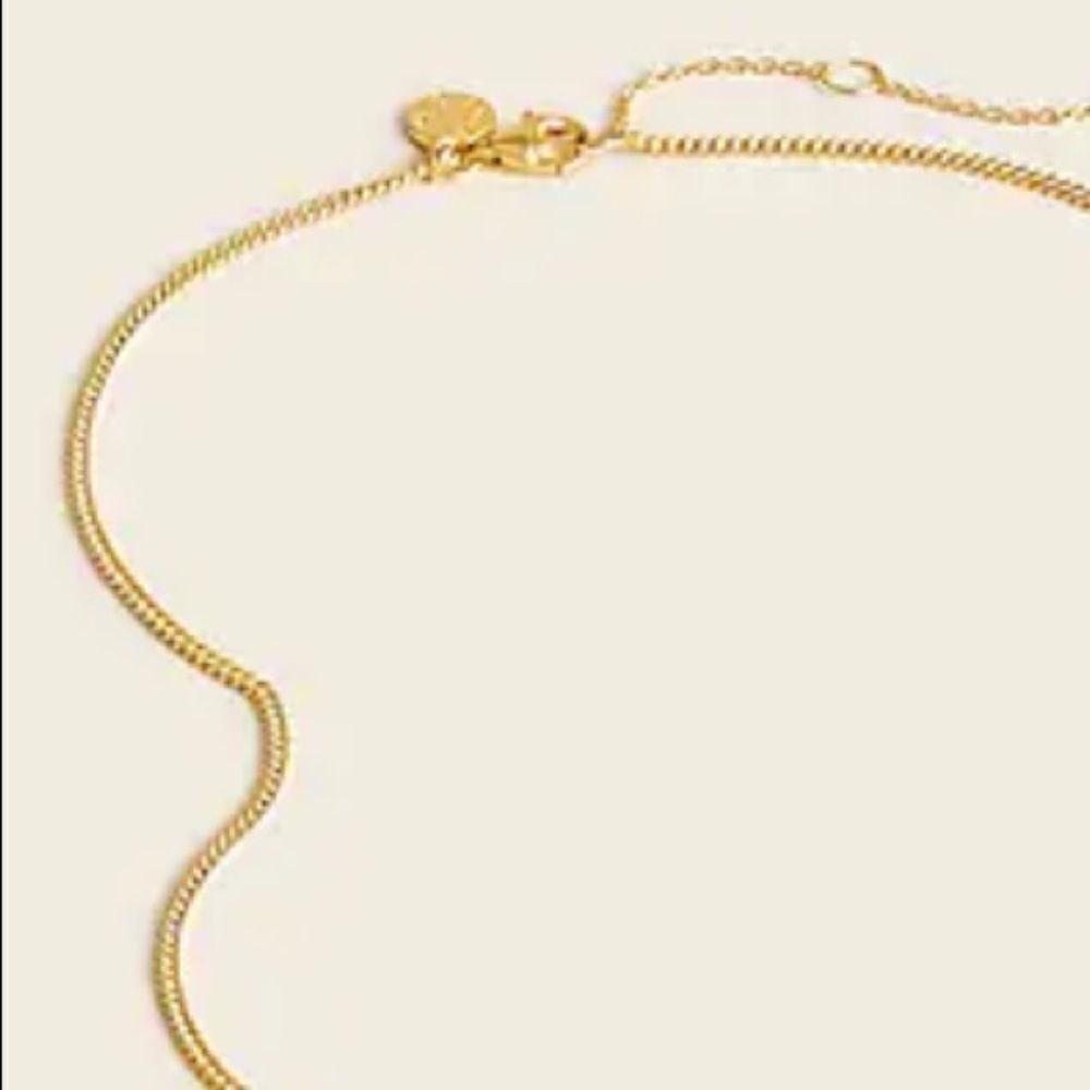 J. Crew Demi-fine 14k gold-plated 20” curb chain necklace. NWT. - Picture 2 of 10